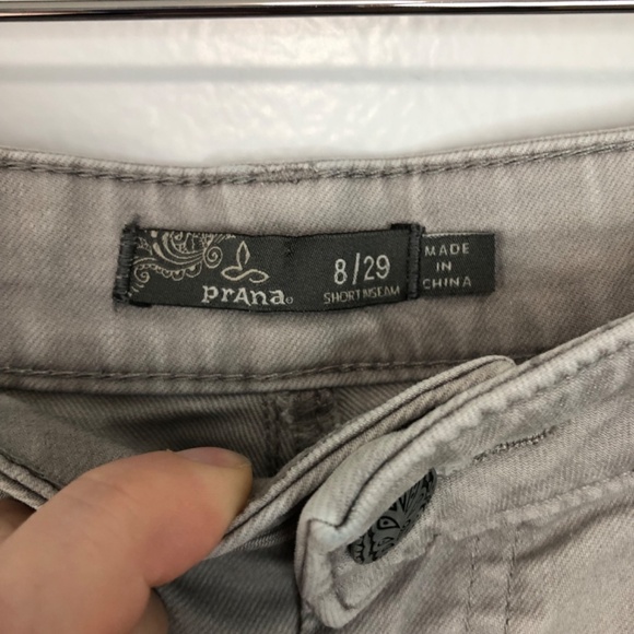 Prana Kayla Gray Jeans Size 8 29 Short Inseam Stretch Mid Rise - Picture 2 of 14